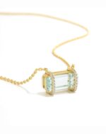 Ice Cube Blue Crystal Necklace