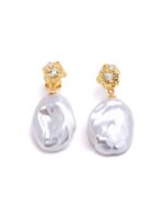 ALESSIA LOVE Baroque Pearl Drop Earrings