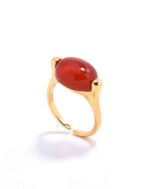 ALESSIA LOVE Natural Stone Oval Adjustable Ring - Image 10