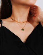 ALESSIA LOVE Agate Heart Necklace - Image 10