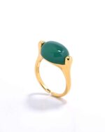 ALESSIA LOVE Natural Stone Oval Adjustable Ring - Image 12