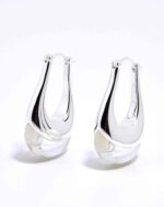 ALESSIA LOVE U-Hoop Natural Stone Earrings - Image 13