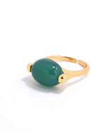 ALESSIA LOVE Natural Stone Oval Adjustable Ring - Image 13