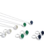 ALESSIA LOVE Natural Stone Teardrop Necklace - Image 14