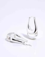 ALESSIA LOVE Small U-Hoop Natural Stone Earrings - Image 13