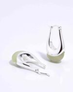 ALESSIA LOVE Small U-Hoop Natural Stone Earrings - Image 15