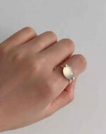 ALESSIA LOVE Natural Stone Oval Adjustable Ring - Image 17