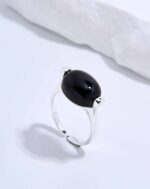 ALESSIA LOVE Natural Stone Oval Adjustable Ring - Image 18