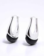 ALESSIA LOVE U-Hoop Natural Stone Earrings - Image 19