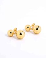 ALESSIA LOVE Double Sphere Stud Earrings - Image 2