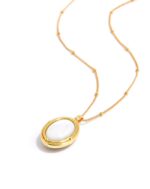 ALESSIA LOVE Reversible Oval Gemstone Necklace - Image 2