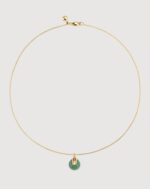 ALESSIA LOVE Natural Gemstone Disc Necklace - Image 2