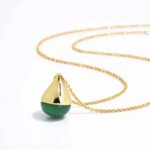 ALESSIA LOVE Natural Stone Teardrop Necklace