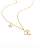 Four-Leaf Luxury Stone Necklace