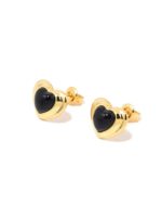 Heart Agate Stud Earrings - Image 2
