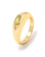 ALESSIA LOVE Natural Stone Dome Ring - Image 2