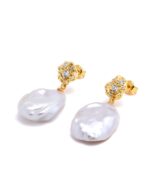ALESSIA LOVE Baroque Pearl Drop Earrings - Image 2
