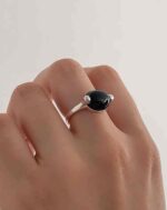 ALESSIA LOVE Natural Stone Oval Adjustable Ring - Image 21