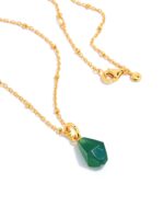 Green Agate Drop Necklace - Image 3