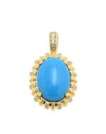 ALESSIA LOVE Oval Turquoise Vintage Necklace - Image 3