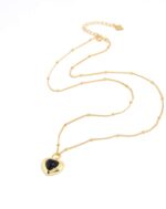 ALESSIA LOVE Agate Heart Necklace - Image 3