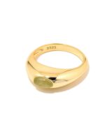 ALESSIA LOVE Natural Stone Dome Ring - Image 3