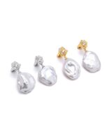 ALESSIA LOVE Baroque Pearl Drop Earrings - Image 3