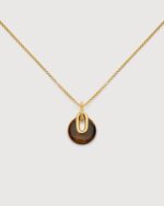 ALESSIA LOVE Natural Gemstone Disc Necklace - Image 4