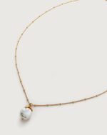 Baroque Pearl Bud Necklace - Image 4