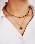 ALESSIA LOVE Agate Heart Necklace - Image 4