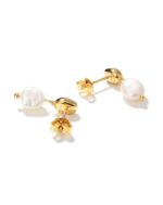 ALESSIA LOVE Baroque Pearl Drop Stud Earrings - Image 4