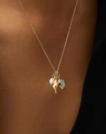 Shell Pearl Charm Necklace - Image 5