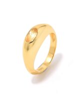 ALESSIA LOVE Natural Stone Dome Ring - Image 5