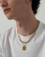 ALESSIA LOVE Geometric Plaque Necklace - Image 6