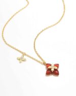 Four-Leaf Luxury Stone Necklace - Image 6