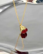 ALESSIA LOVE Natural Stone Teardrop Necklace - Image 7