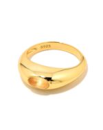 ALESSIA LOVE Natural Stone Dome Ring - Image 7