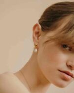 ALESSIA LOVE Baroque Pearl Drop Stud Earrings - Image 7