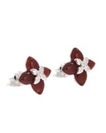 ALESSIA LOVE Four-Petal Stone Stud Earrings - Image 8
