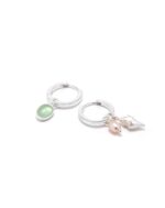 Shell & Pearl Hoop Earrings - Image 8