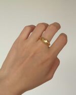 ALESSIA LOVE Natural Stone Dome Ring - Image 8