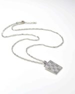 ALESSIA LOVE Geometric Plaque Necklace - Image 8