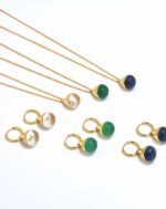 ALESSIA LOVE Natural Stone Teardrop Earrings - Image 9