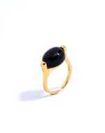 ALESSIA LOVE Natural Stone Oval Adjustable Ring - Image 9