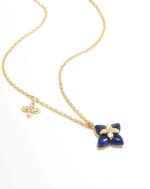 Four-Leaf Luxury Stone Necklace - Image 9