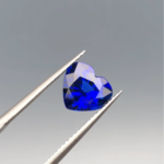 Natural Blue Sapphire 6x6mm Heart Cut 1.21ct Royal Blue Loose Gemstone for Jewelry Gift - Image 2