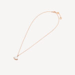 Gold Mother of Pearl Fan Pendant Necklace - Image 2