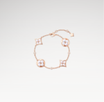 Rose Gold-Plated White Mother of Pearl Bracelet