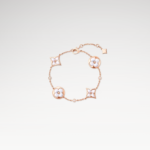 Rose Gold-Plated White Mother of Pearl Bracelet