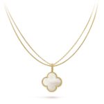 Gold-Plated Motif Pendant Long Necklace - Image 10